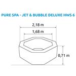 Marimex Bazén vířivý nafukovací Pure Spa - Jet & Bubble Deluxe HWS 6 - Intex 28462EX (11400256)