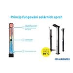 Marimex Solárna sprcha UNO 35 l hliníková s LED svetlom (10992055)