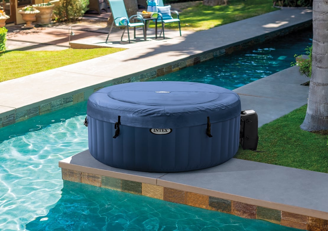 Marimex Whirlpool nafukovacie kúpele Pure Spa - Bubble HWS, modrá (11400275)