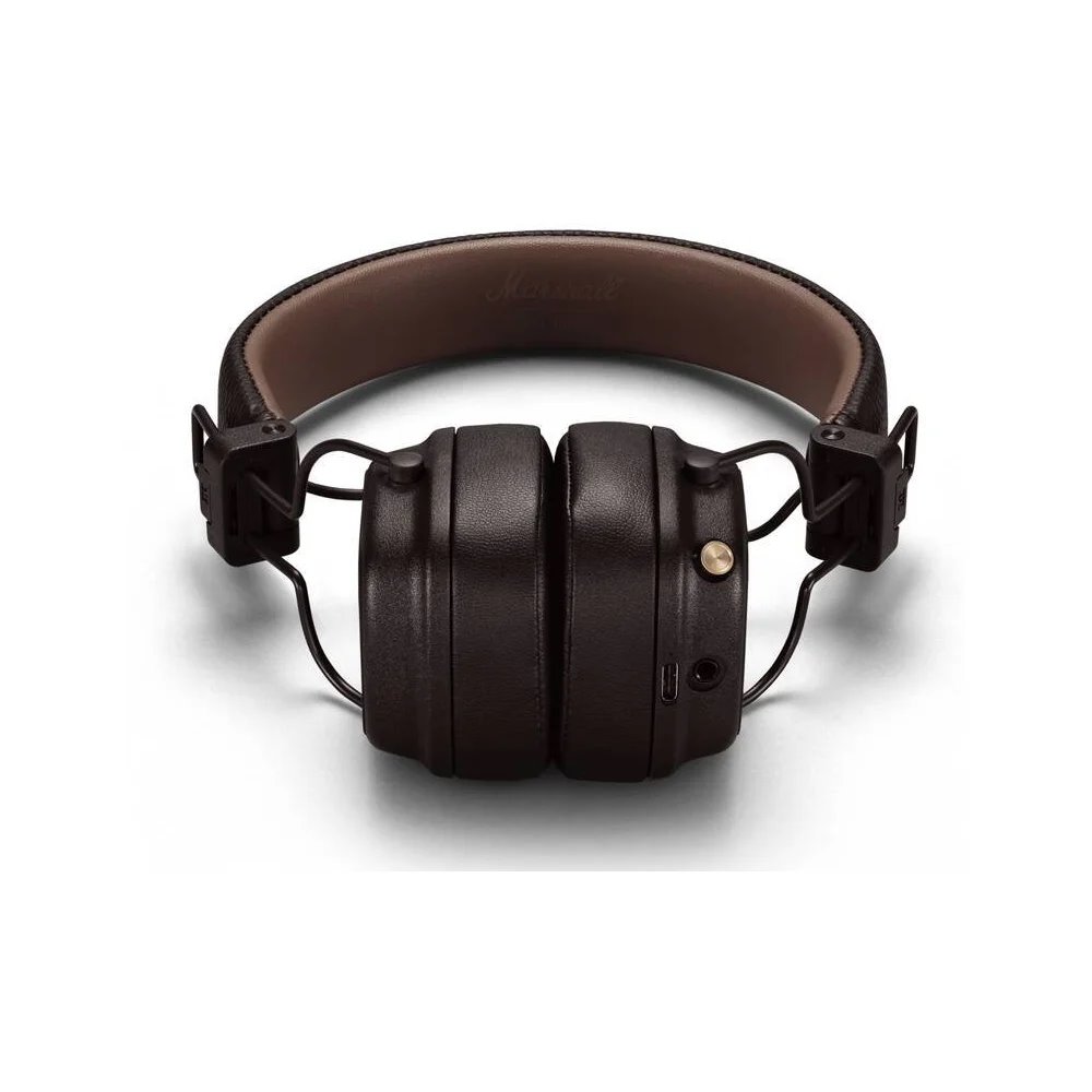 Marshall Major IV Bluetooth, sluchátka přes hlavu, hnědá