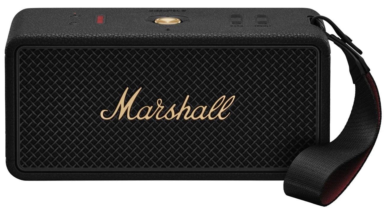 Marshall Middleton II Black and Brass, čierna