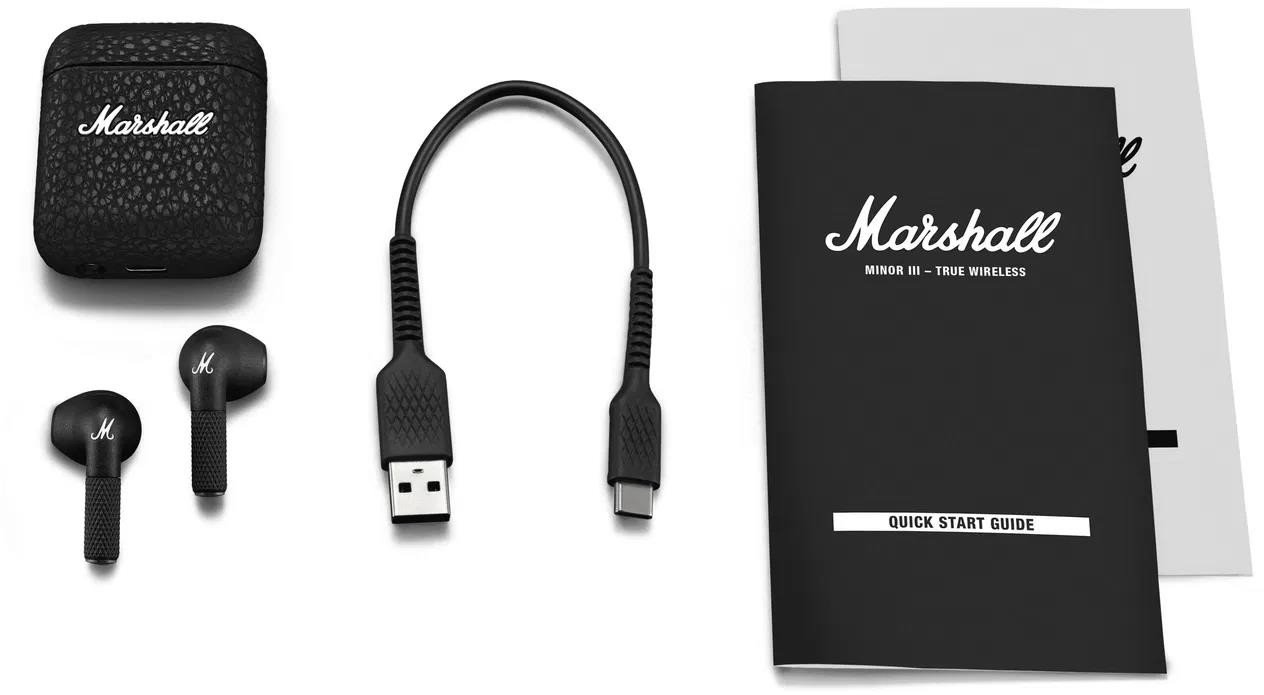Marshall Minor III Black, pecková sluchátka, černá