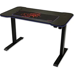 Marvo - Herný stôl DE-03 PRO, RGB podsvietenie, elektricky nastaviteľná výška.