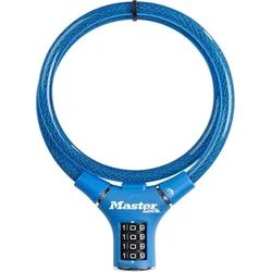Master Lock Oceľové kombinačné lanko na bicykel 8229EURDPROBLU - 0,9m modré