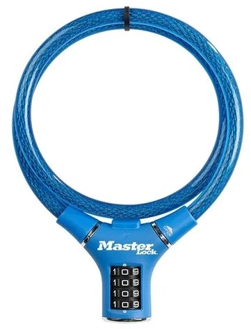 Master Lock Ocelové kombinační lanko na kolo 8229EURDPROBLU - 0,9m modré