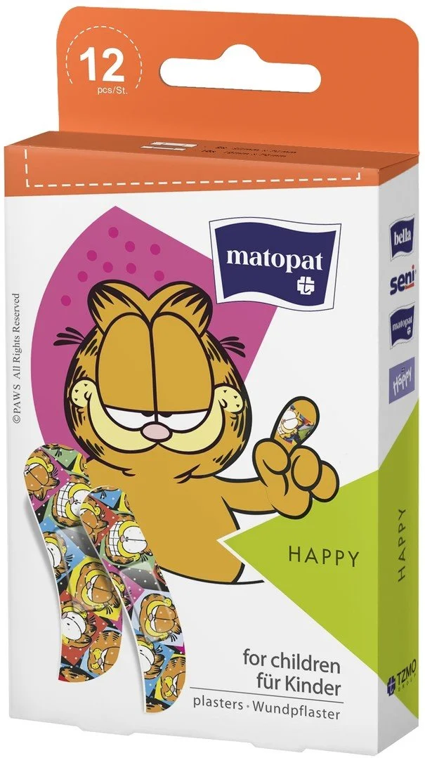 Matopat náplast Happy dětská 12 ks