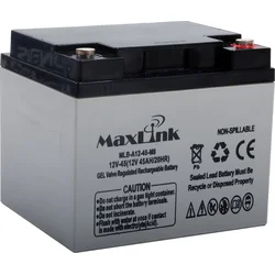MaxLink olovená batéria AGM 12V 45Ah,konektor M6 MLB-A12-45