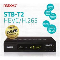 Maxxo DVB-T/T2, H.265 (HEVC) Set-top box + Wi-Fi adaptér