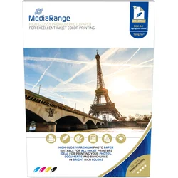 MediaRange A4 100 listů 160g lesklý inkoust