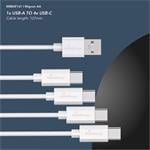 MediaRange Nabíjacia batéria USB-C Li-Ion Mignon AA, 1,5 V, 1400 mAh, 4 ks