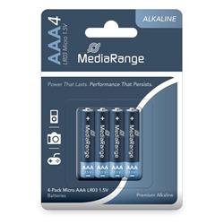 MediaRange Premium Alkalické batérie LR03 (AAA) 1,5V blister 4ks/balenie