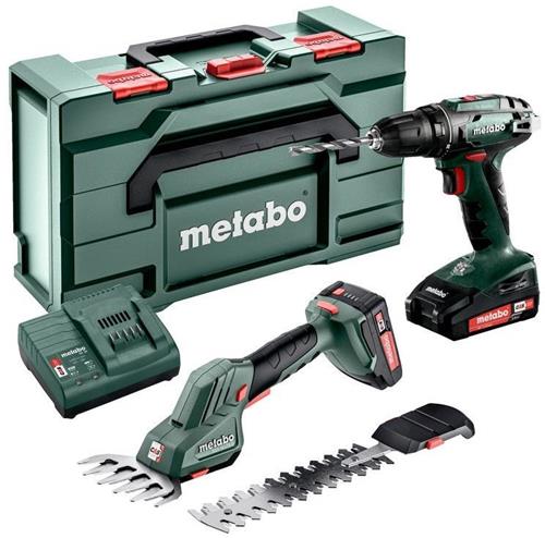 Metabo BS+SGS (2x2,0Ah, SC 30, metaBOX 165 L) Combo Set 2.2.5 18V