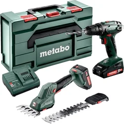 Metabo BS+SGS (2x2,0Ah, SC 30, metaBOX 165 L) Combo Set 2.2.5 18V