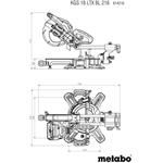 Metabo KGS 18 LTX BL 216 (614216850)