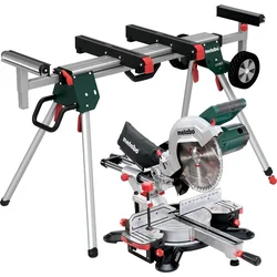Metabo KGS 254 M sada pokosová píla, lepiaca skrinka, so stojanom KSU 251