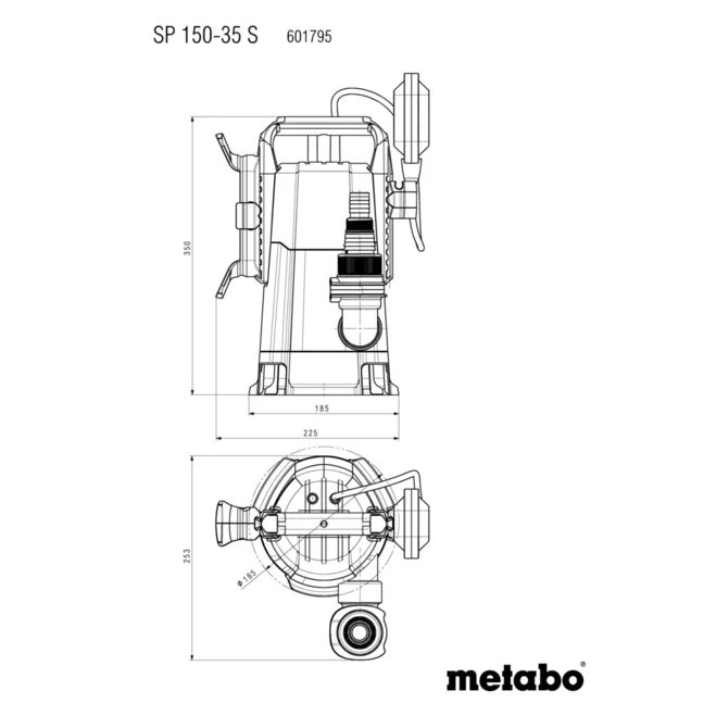METABO SP 150-35 S Ponorné čerpadlo na znečištěnou vodu (601795000)