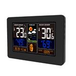 Meteostanica Solight, aplikácia Smart Life, extra veľký farebný LCD displej, teplota, vlhkosť, tlak, nabíjanie cez USB, čierna