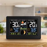 Meteostanica Solight, extra veľký farebný LCD displej, teplota, vlhkosť, tlak, RCC, nabíjanie cez USb, čierna