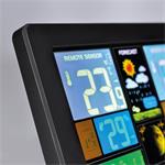 Meteostanica Solight, extra veľký farebný LCD displej, teplota, vlhkosť, tlak, RCC, nabíjanie cez USb, čierna