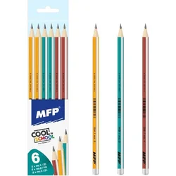 MFP ceruzka č.1,2,3 sada 6ks mix