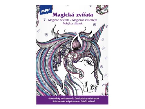 MFP Omaľovánky antistresové Magické zvieratá 210x290/32s