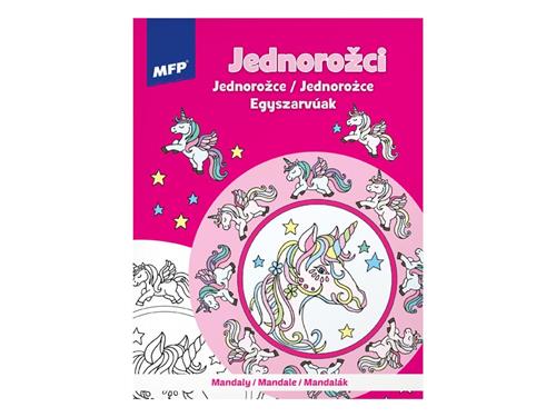 MFP Omalovánky antistresové Mandaly Jednorožci 210x276mm/24s