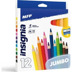 MFP Pastelky 12 ks JUMBO triangular s ořezávátkem