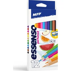 MFP Pastelky 12 ks Voňavé triangular s ořezávátkem