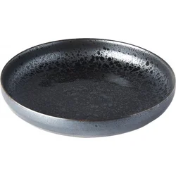 MIJ Mělký talíř s vysokým okrajem Black Pearl, 22 cm 
