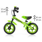 Milly Mally Dětské odrážedlo kolo Dragon s brzdou green