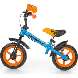 Milly Mally Detský bicykel Dragon s brzdou oranžovo-modrý