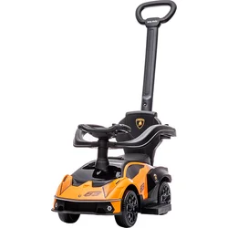 Milly Mally Odrážedlo se zvukem a vodící tyčí LAMBORGHINI ESSENZA SC V12 oranžové