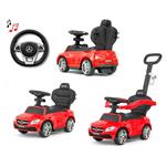 Milly Mally Scooter s vodiacou tyčou Mercedes Benz AMG C63 Coupe červená