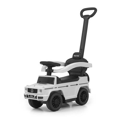 Milly Mally Scooter s vodiacou tyčou MERCEDES G350d biela