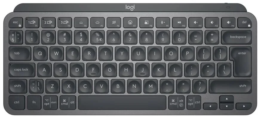 Minimalistická bezdrôtová podsvietená klávesnica Logitech MX Keys Mini, grafitová - US INTL