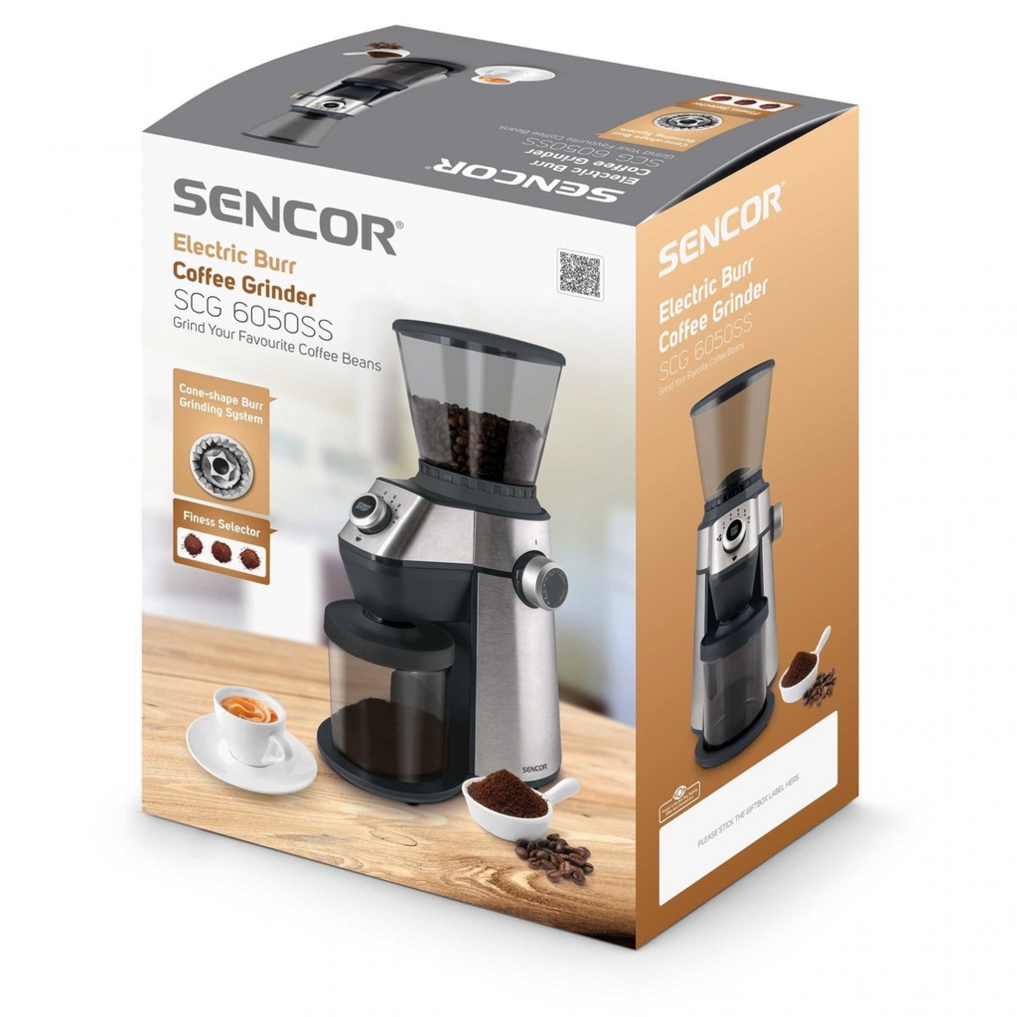 Mlynček na kávu Sencor SCG 6050SS