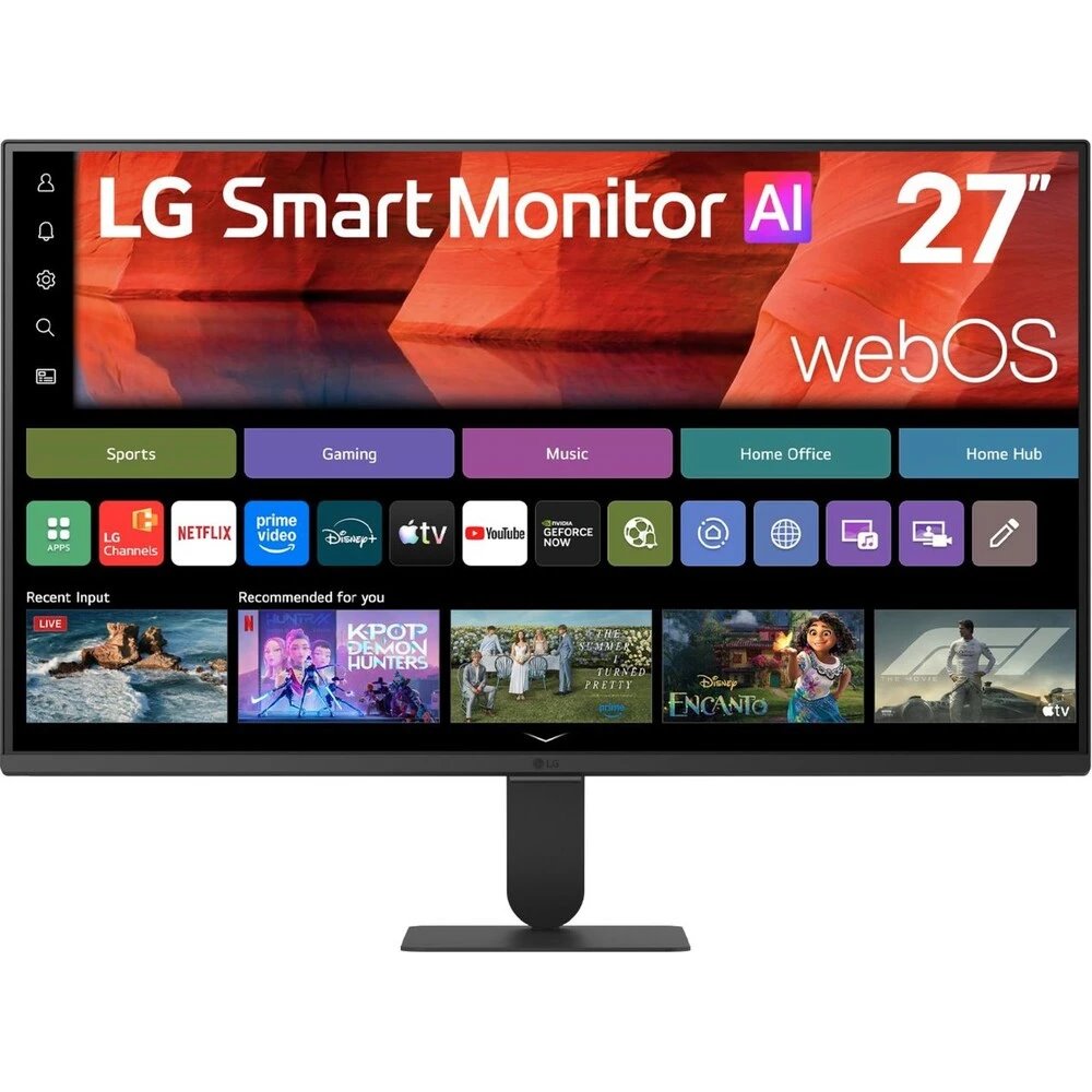 MO LG SMART Monitor 27" IPS FHD/120Hz/250nits/HDR10 Pro/webOS/WiFi/AirPlay 2/HDMI/AI Sound Pro