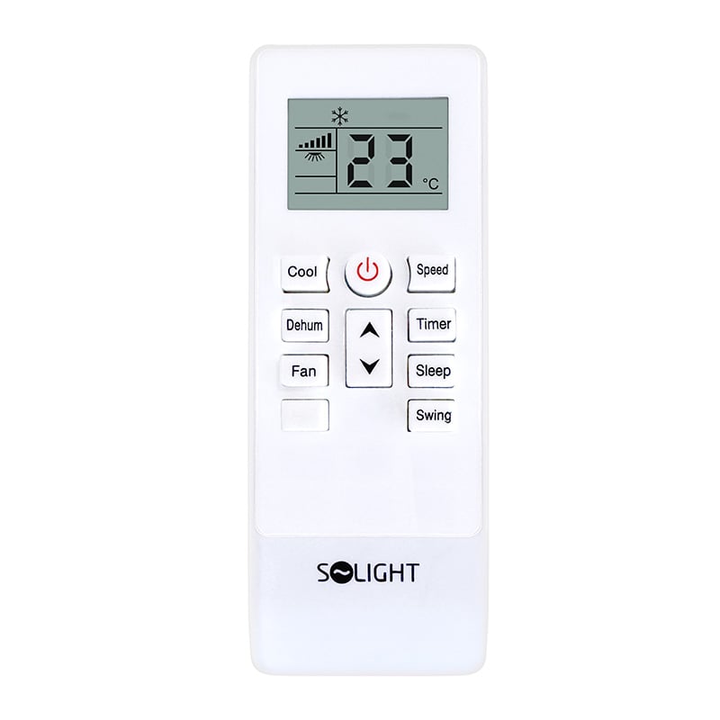 Mobilná klimatizácia Solight 12000 BTU, smart WiFi, chladenie, odvlhčovanie, ventilátor