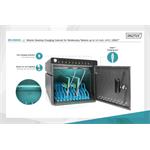 Mobilné stolové nabíjacie puzdro DIGITUS pre tablety do 14 palcov, 10 zariadení. UV-C, USB-C