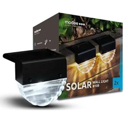 Modee LED + RGB LED solárne nástenné svietidlo ML-WS109 (2ks)