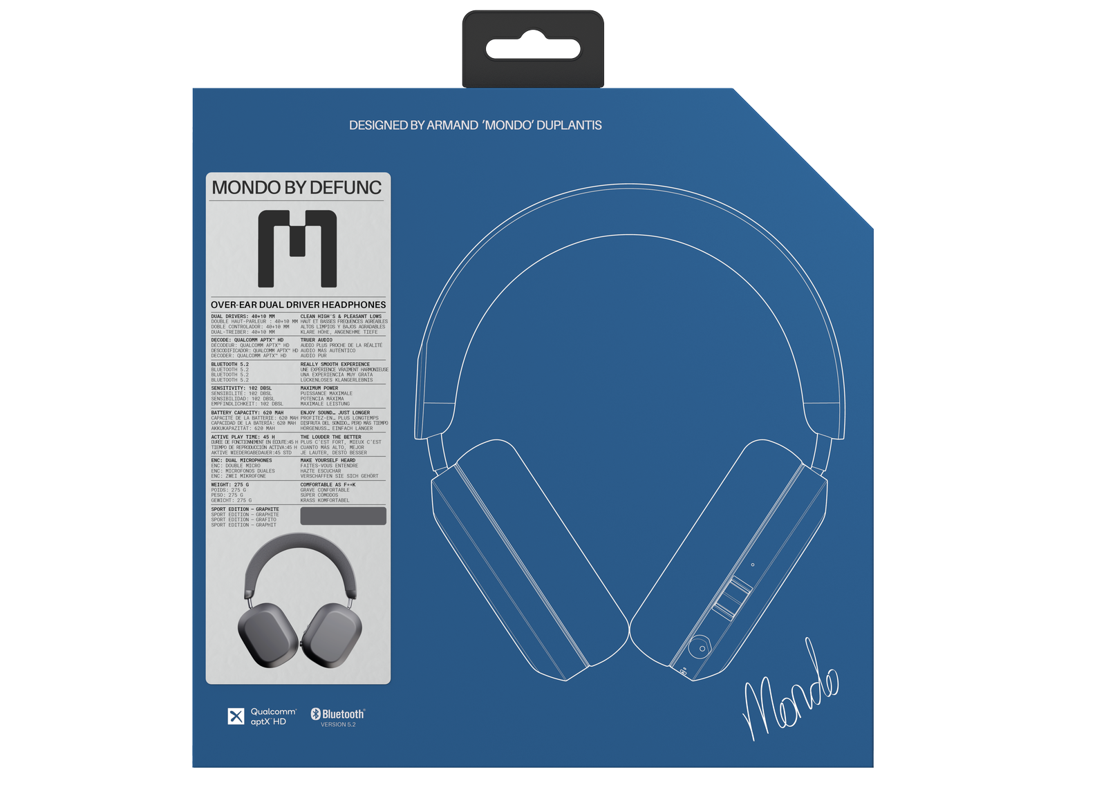 MONDO Over-Ear Headphones Sport ed. (Graphite)