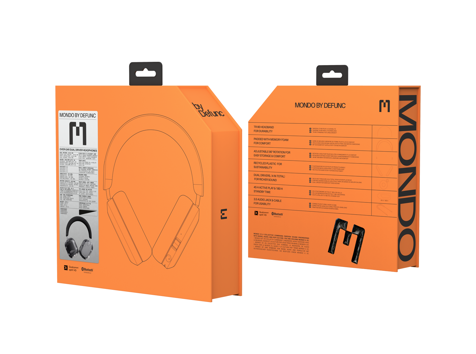 MONDO Over-Ear Headphones (Transparent)