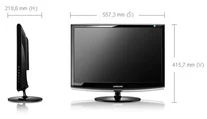 Monitor s TV tunerem SAMSUNG 933HD 19" LCD, 10.000:1, 5ms, HD TUNER DVB-T, lesklá černá
