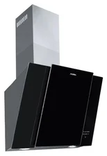 MORA OV 680 G, Komínový odsavače par, černé sklo, šířka 60 cm, 4úrovně odsávání - výkon 720 m3/hod, hlučnost 62 dBA, horní odtah - Digestoře