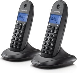 Motorola C1002CB+ Duo Black - Blokovanie hovorov - Hands Free - Podsvietená obrazovka