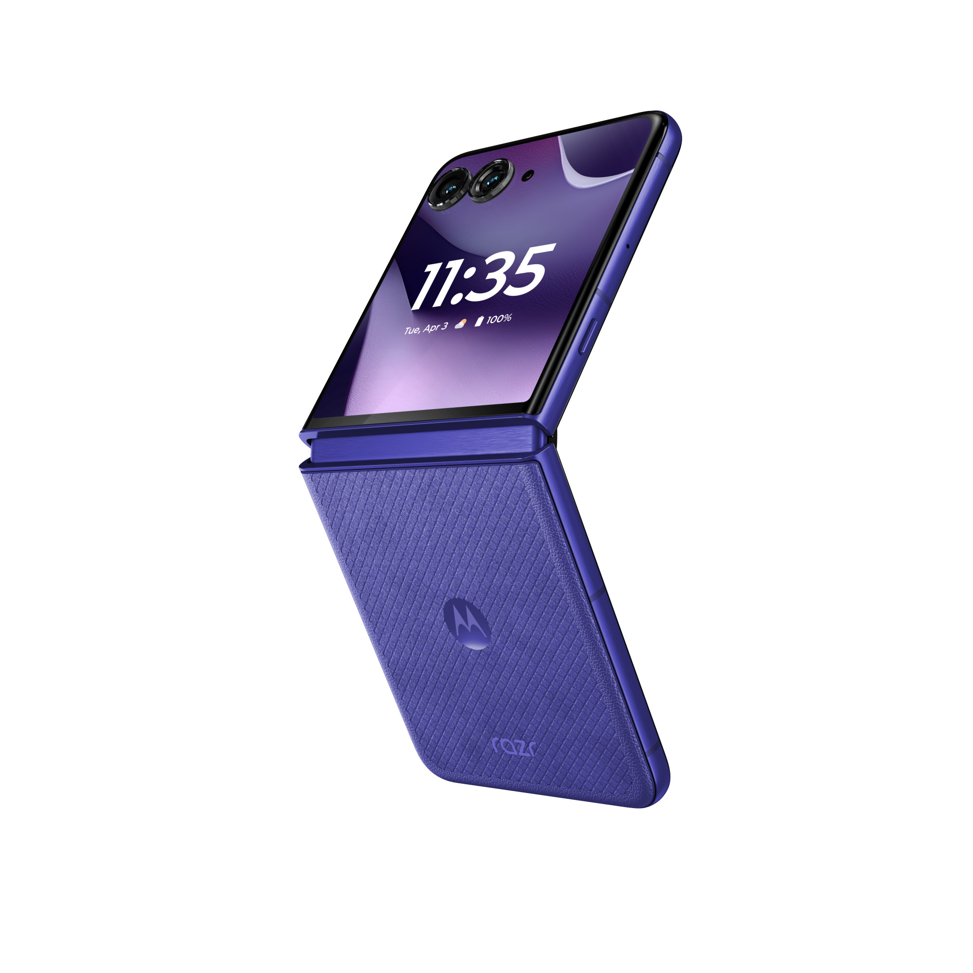 Motorola Razr 70 Ultra PANTONE Orient Blue (Alcantara)