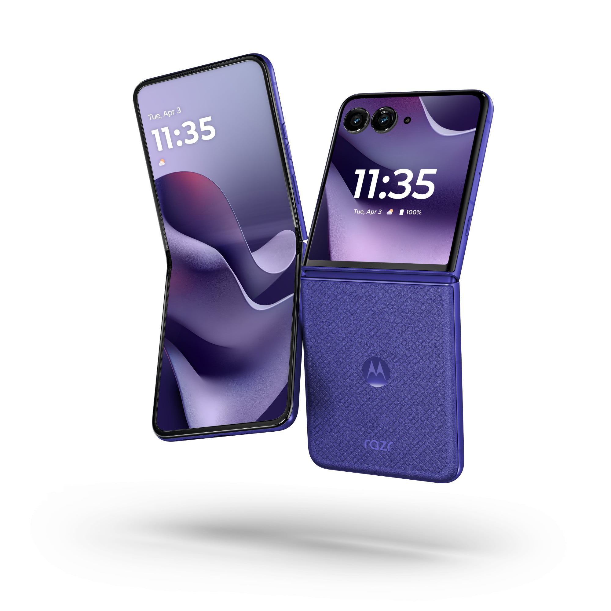 Motorola Razr 70 Ultra PANTONE Orient Blue (Alcantara)