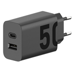 Motorola SJMC502 TurboPower 50W Duo + 1m USB-C/USB-C kábel čierna
