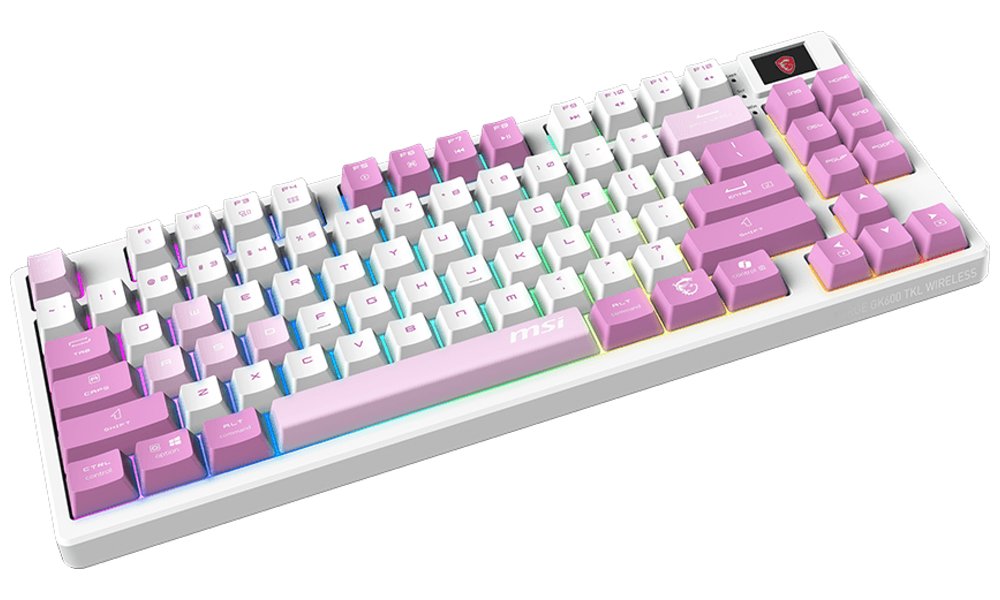 MSI FORGE GK600 TKL WIRELESS fialová