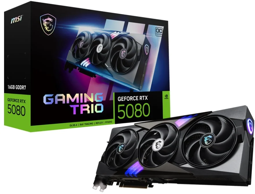 MSI GeForce RTX 5080 16G GAMING TRIO OC